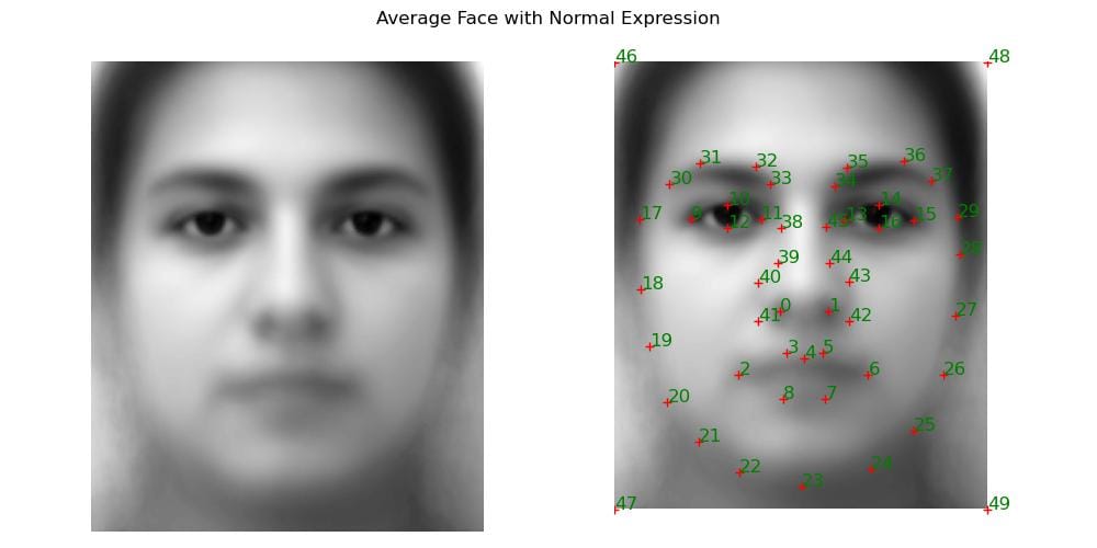 Mean face of neutral expressions.