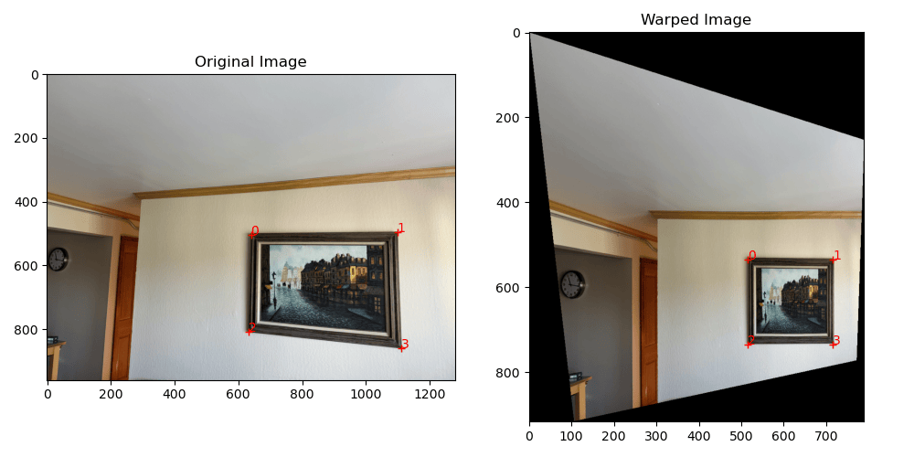 Rectified picture frame in my living room.